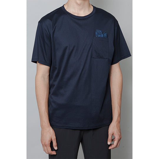 POCKET CHIEF T-SHIRT(DRY COMFORT)/NAVY