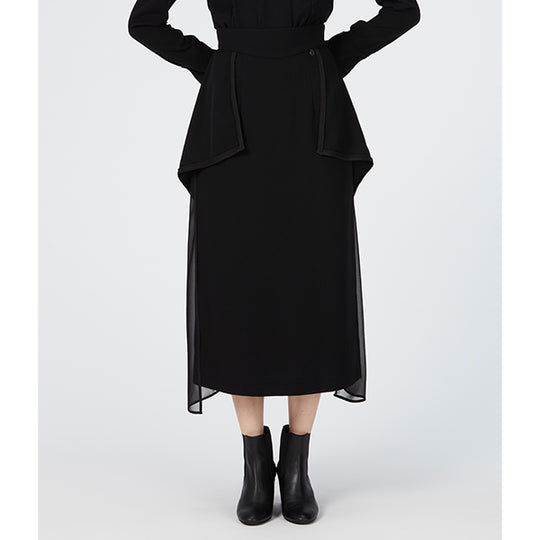 2Way Long Skirt / Inspired by Cling Cling / Black