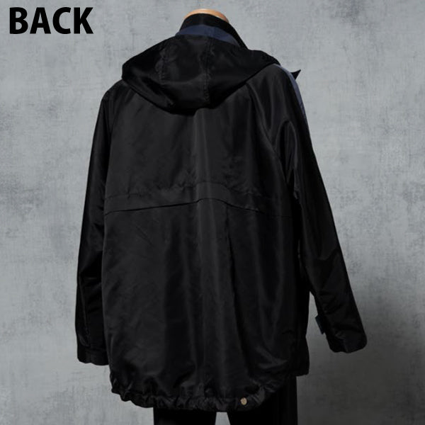 COLOR BLOCK NYLON JACKET(WATER-REPELLENT)
