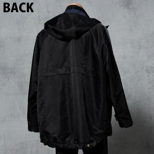 COLOR BLOCK NYLON JACKET(WATER-REPELLENT)
