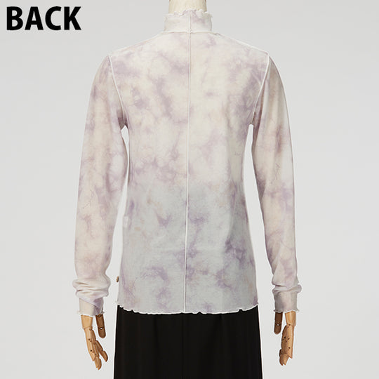 Sheer High Neck Tops / Inspired by Flow / Pink