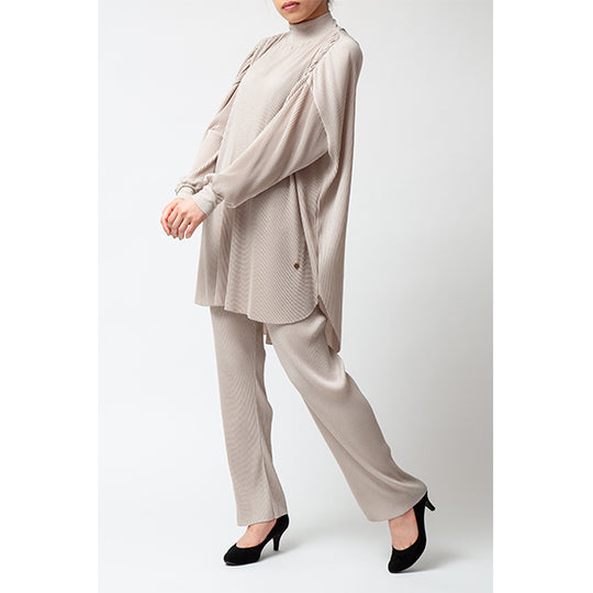 Pleats Relax Pants/Black