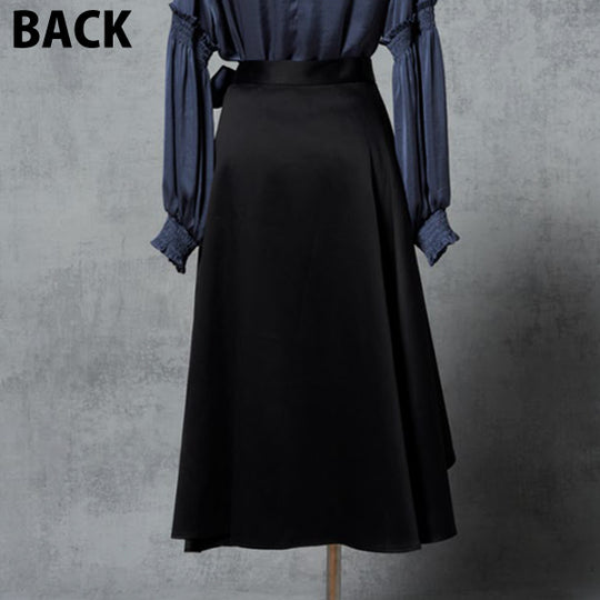 2WAY LACE PLEAT SKIRT