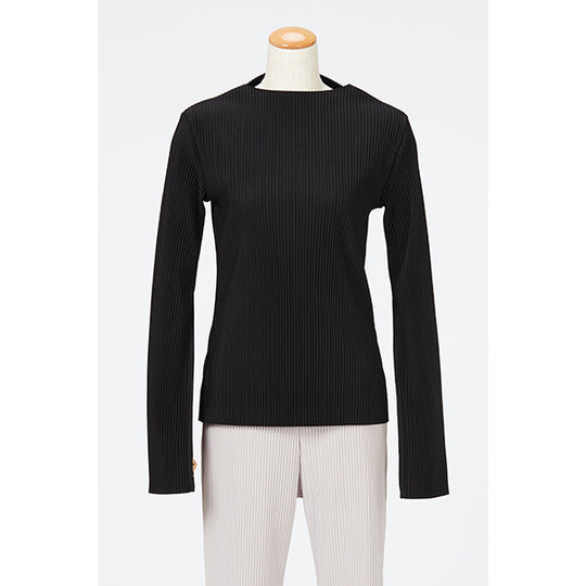 Flare Sleeve Pleats Tops / Dusty Pink